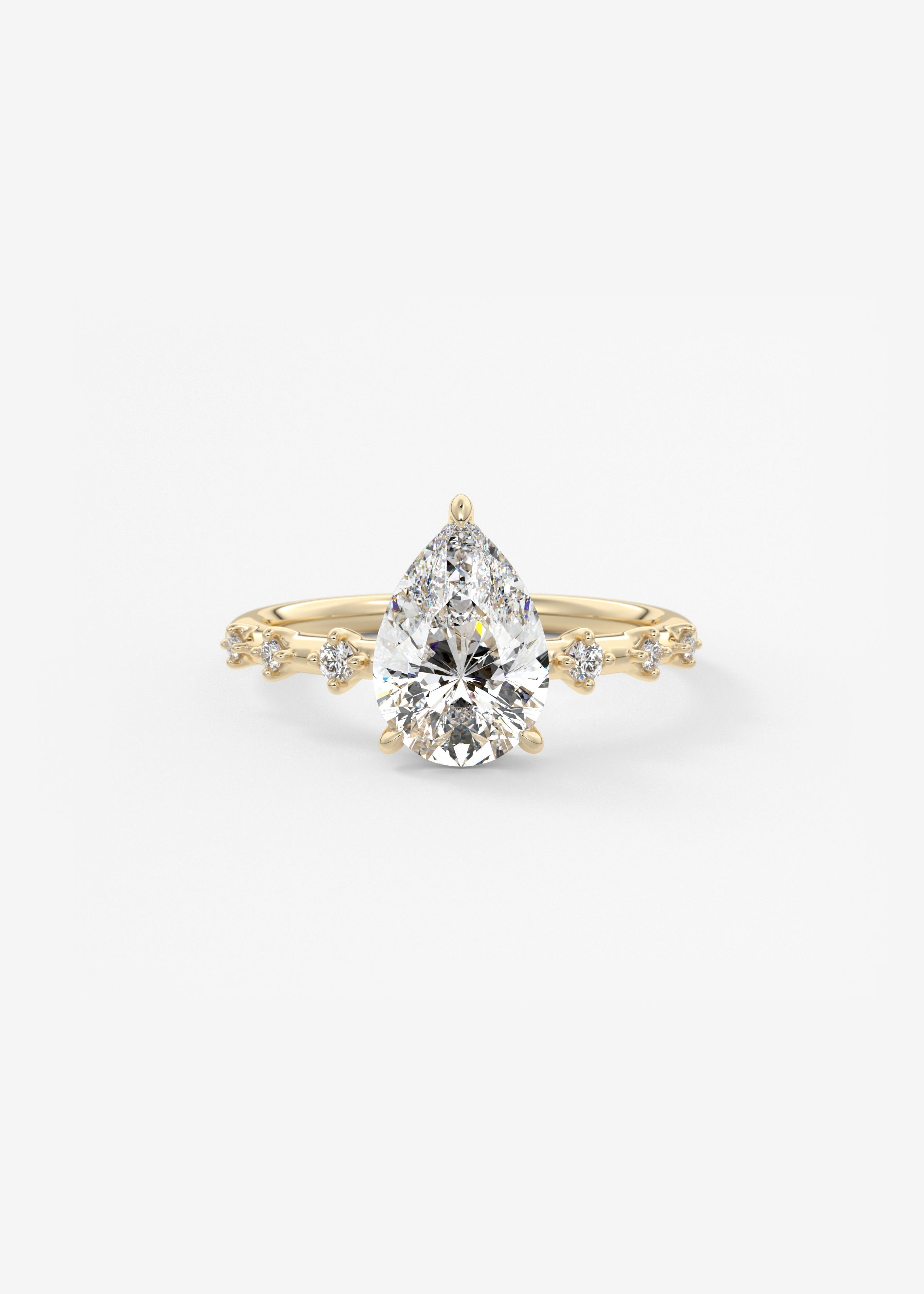 Oval Solitaire With Raised Basket Gallery Lab Grown Diamond Engagement Ring